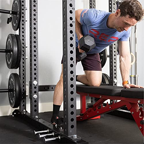 Rubber Hex Dumbbell Set with Rack C886