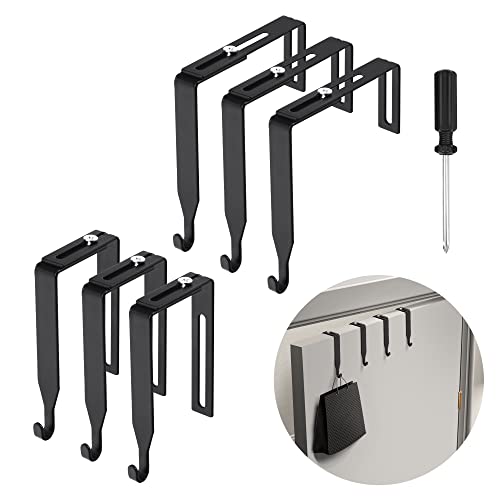 12 Pcs Adjustable Metal Cubicle Wall Hooks with Cross Screwdriver S602