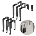 12 Pcs Adjustable Metal Cubicle Wall Hooks with Cross Screwdriver S602