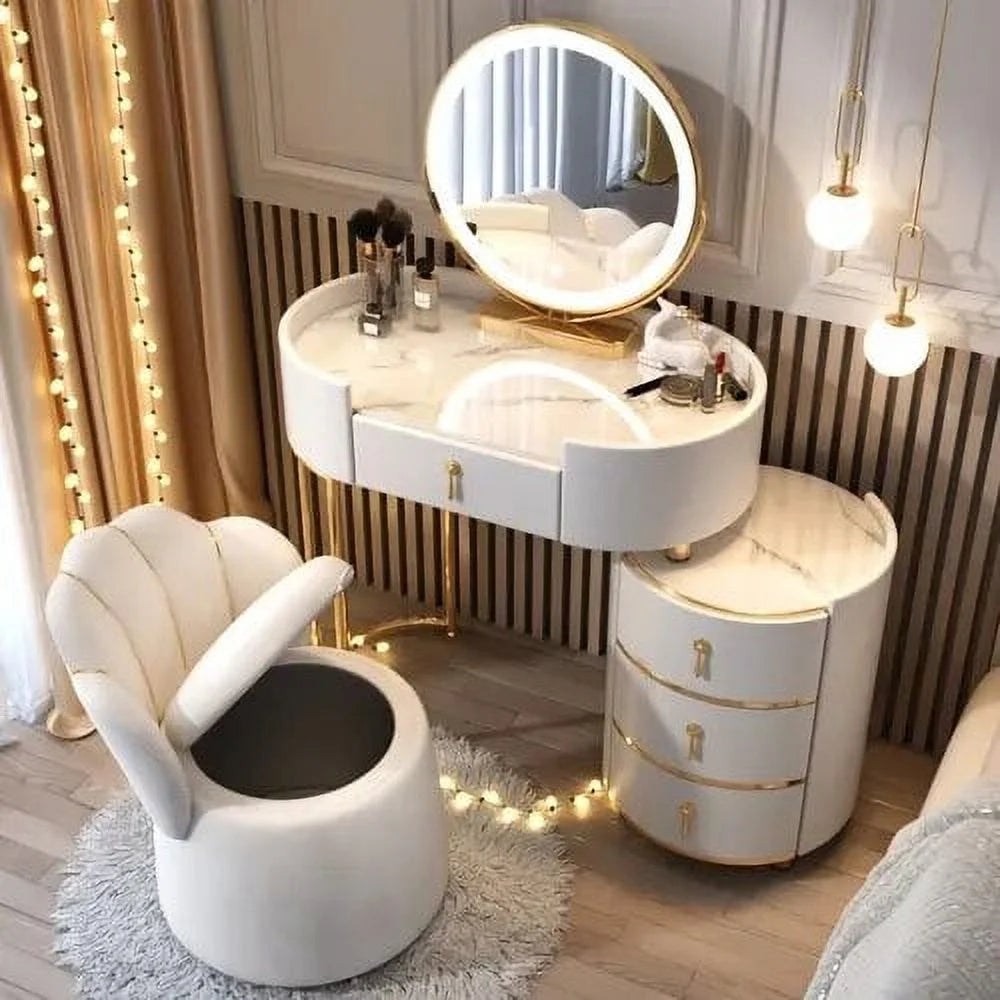 White Dressing Table with Drawer J66011
