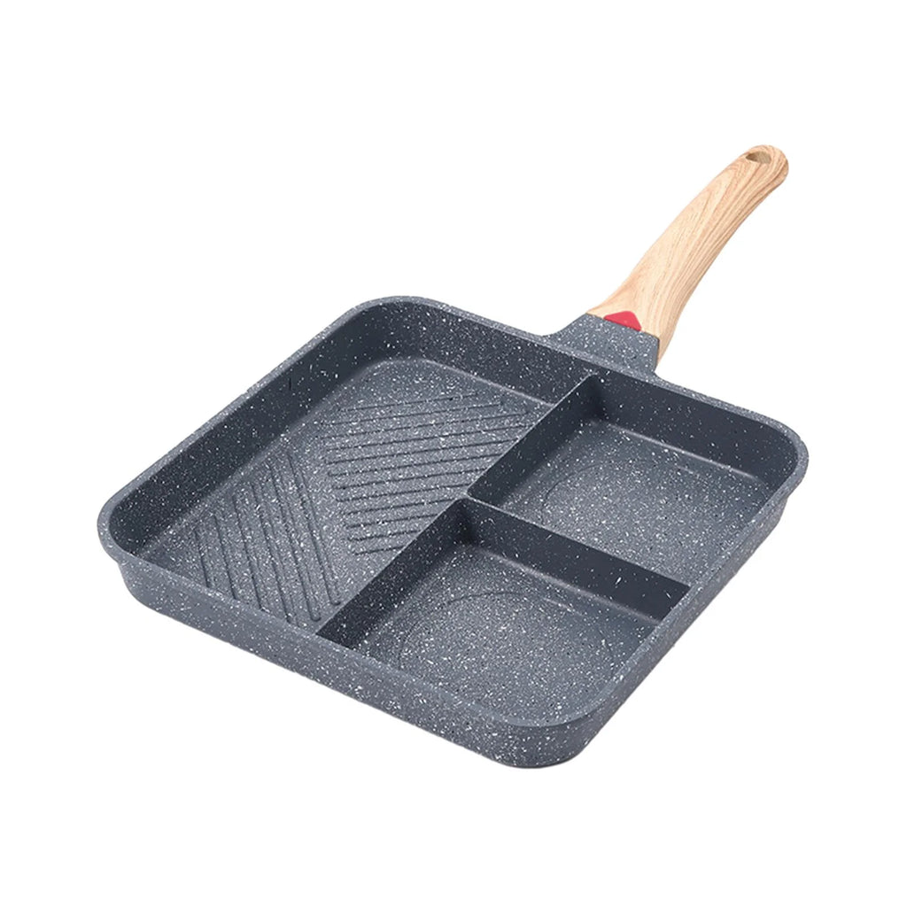 3 Section Nonstick Divided Grill Frying Pan Z10443