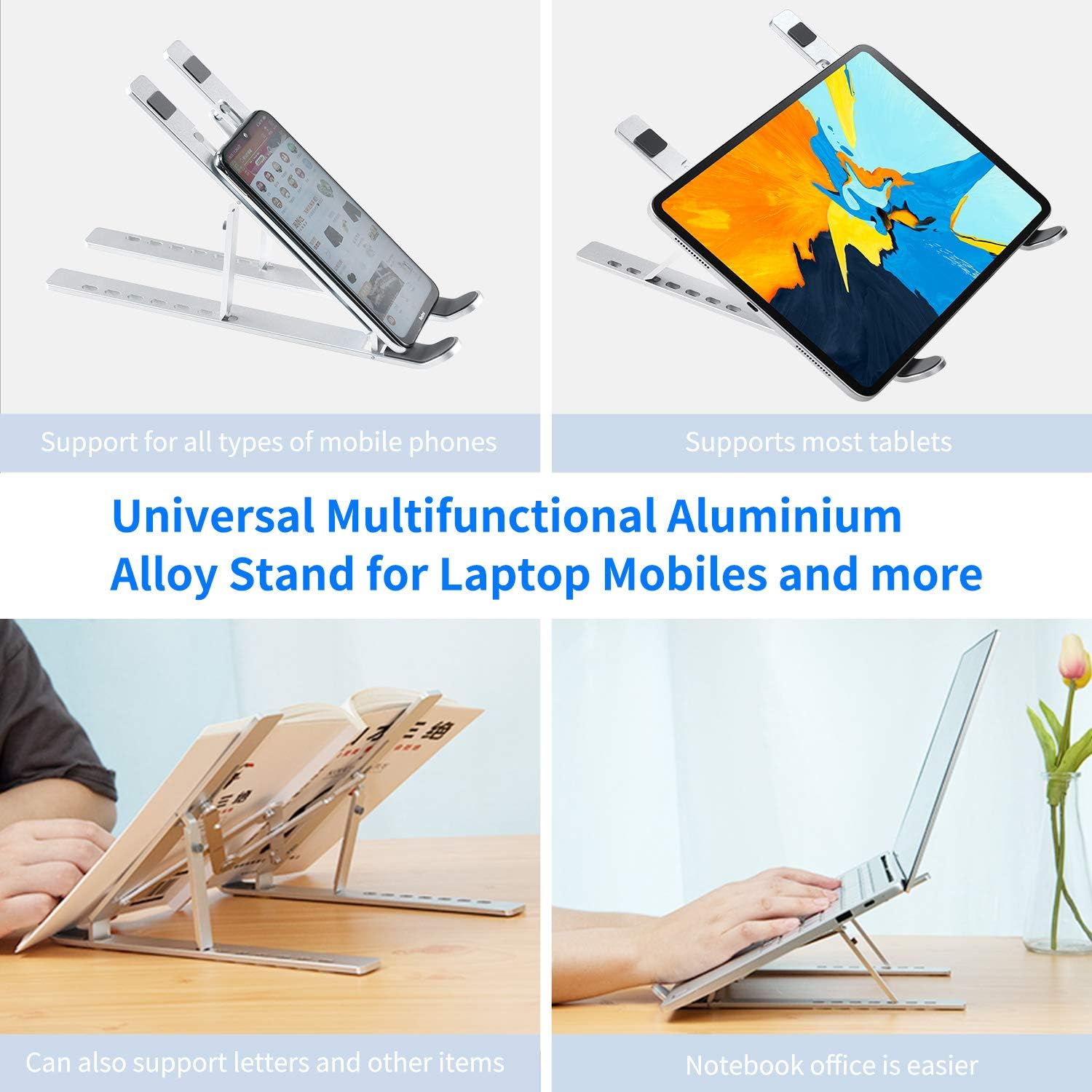 Adjustable Aluminum Laptop Stand 2pcs W85820