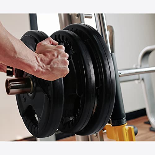 2.5-45 LB Olympic Rubber Grip Weight Plates T2989