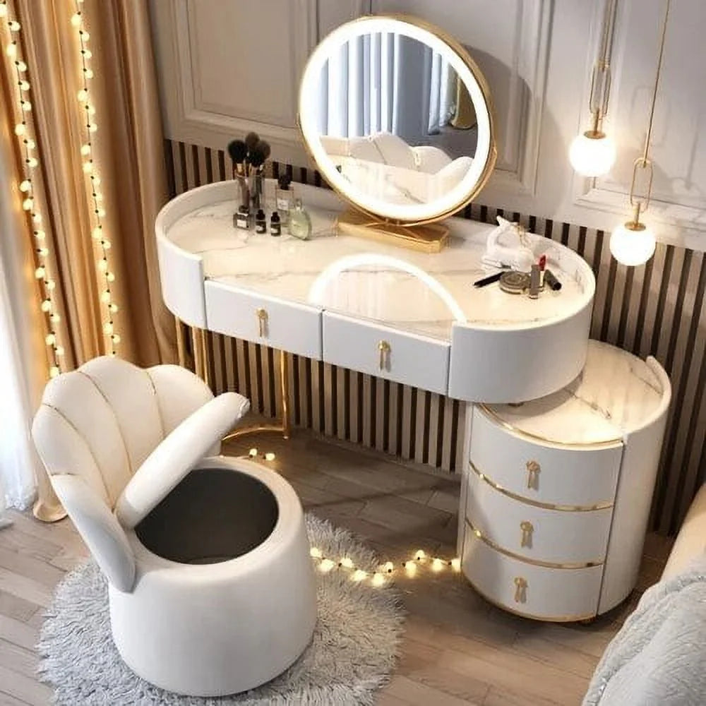 White Dressing Table with Drawer J66011