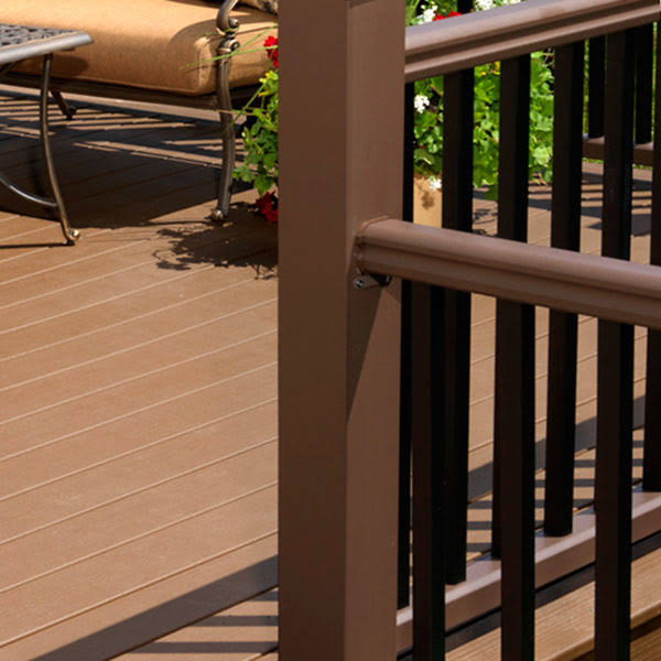Black Composite Deck Post Sleeve J5616