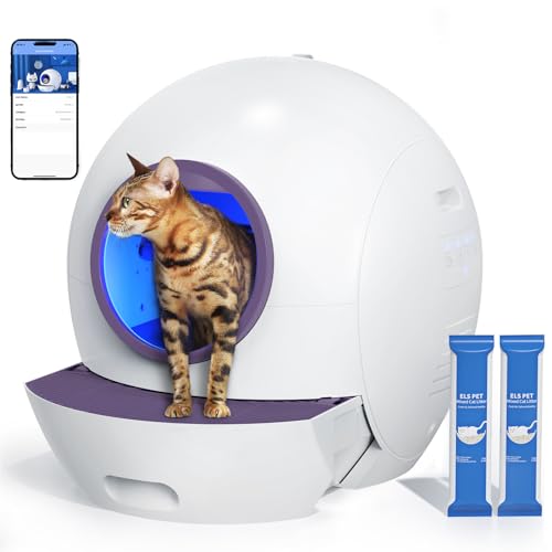 Self Cleaning Automatic Cat Litter Box 60L White T67881