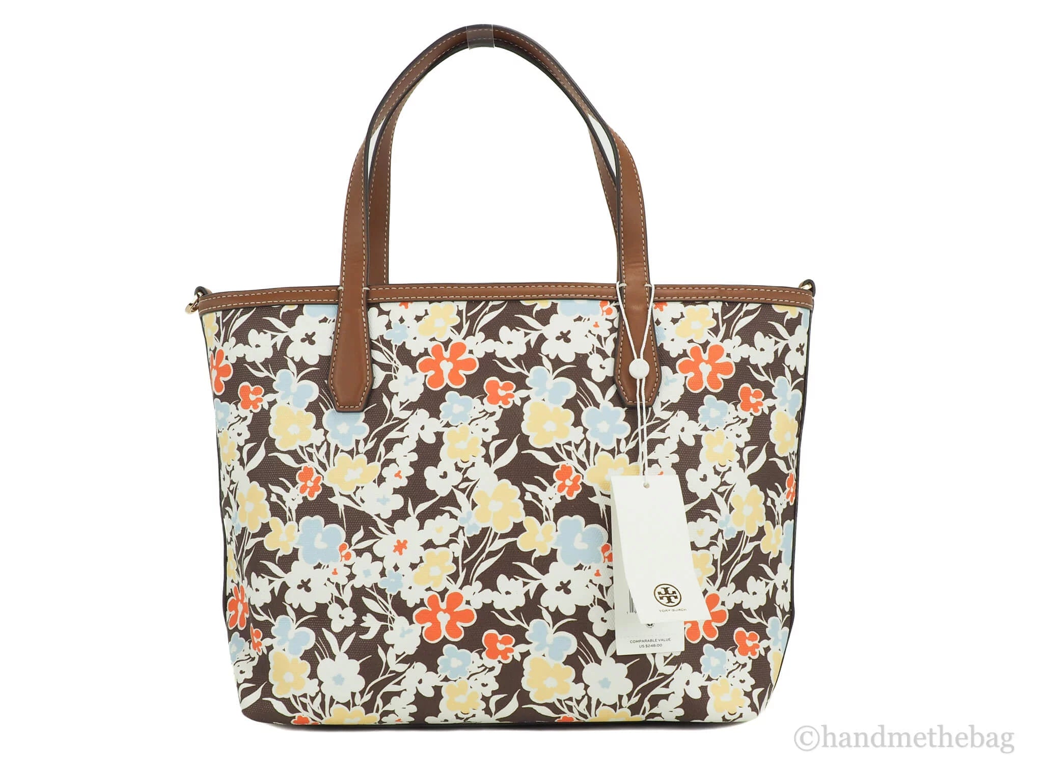 Small Reverie Floral Print Coated Canvas Tote Bag A876182