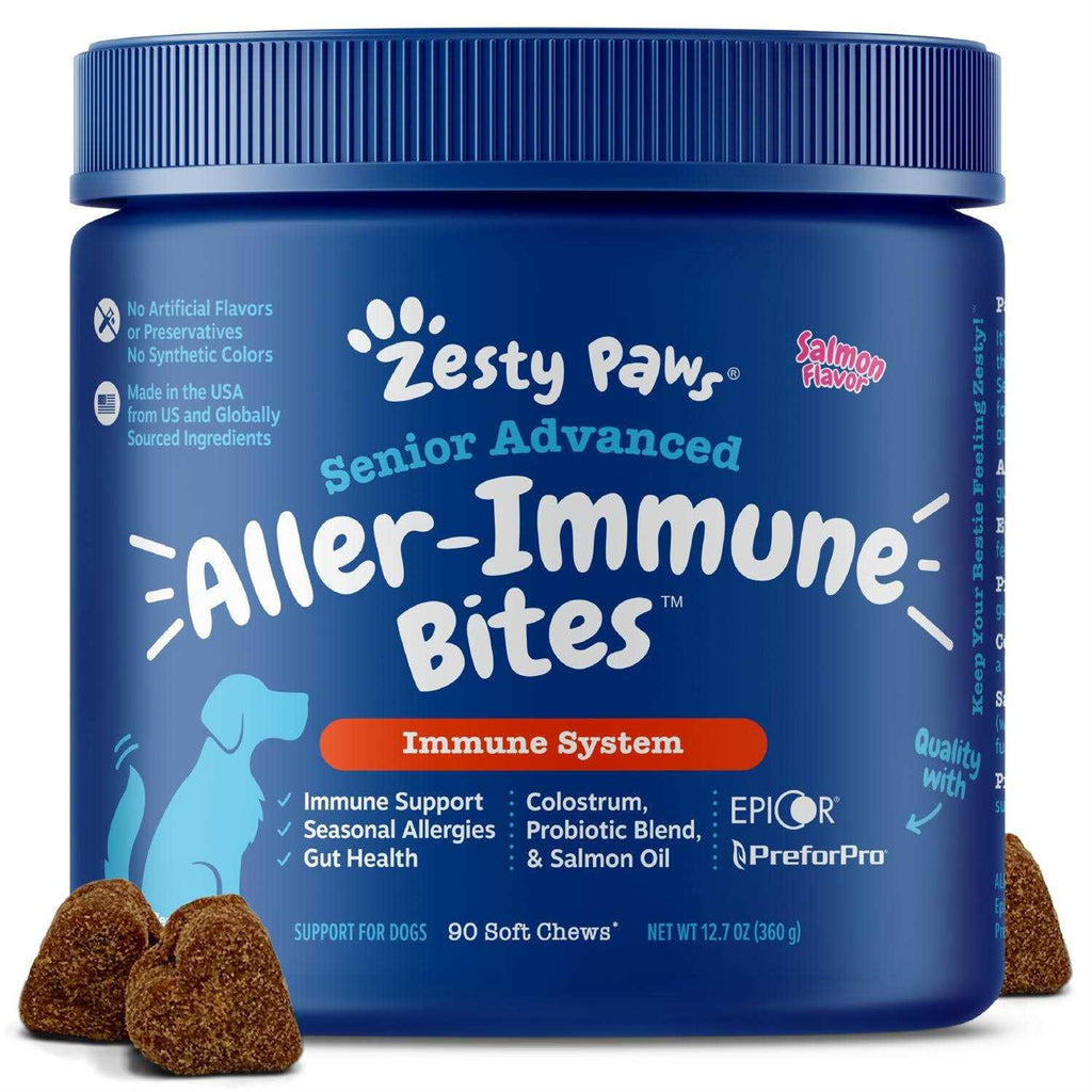 Senior Advanced Salmon Allergy & Immune Bites for Dogs E4663