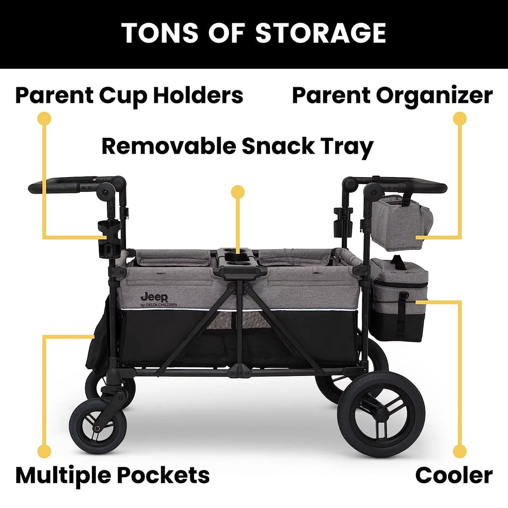 Grey 4 Seater Stroller Wagon P885697