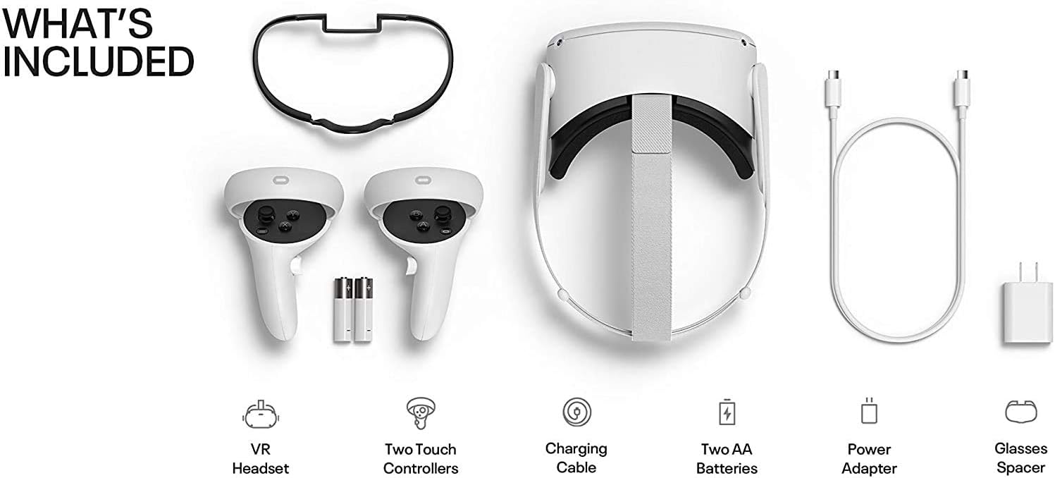 White 128GB VR Headset Set K8344