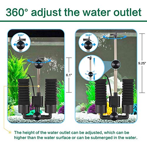 3W/5W Submersible Foam Sponge Filter H443663