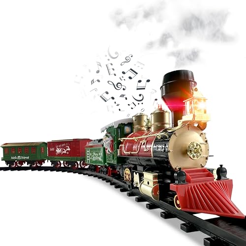 Electric Train Set with Lights, Music, Smoke F8794