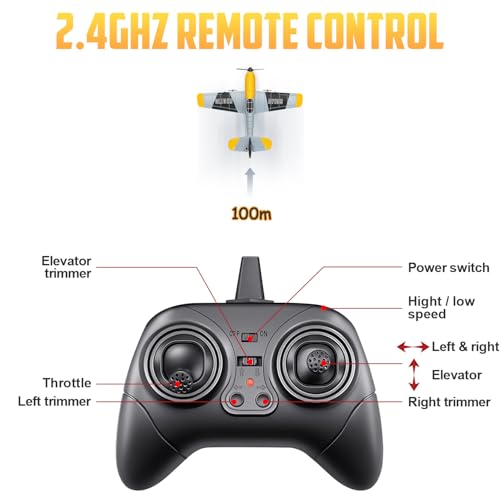 3 Channel RC Plane Remote Control Airplane Ready to Fly 2.4GHz Q2178
