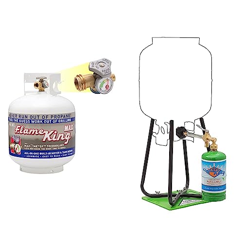 20 lb Steel Propane Tank Cylinder and 2-Pack Refillable 1LB Propane Cylinders H21420
