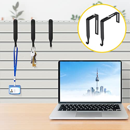 12 Pcs Adjustable Metal Cubicle Wall Hooks with Cross Screwdriver S602
