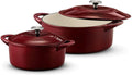 Red 7 qt. and 4 qt. Dutch Oven P6913