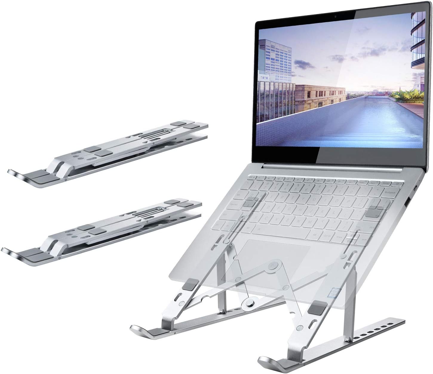 Adjustable Aluminum Laptop Stand 2pcs W85820