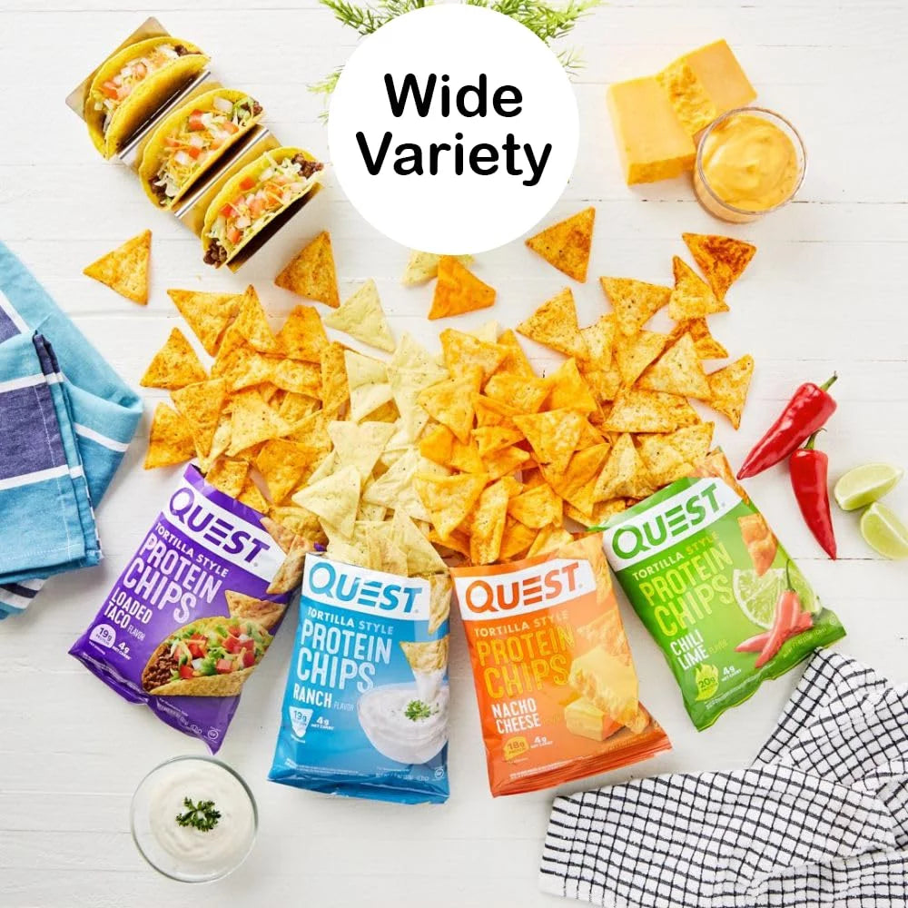 Protein Chips Variety Pack, Assorted Flavors, 6 Pack, 1.1 Ounce M1857