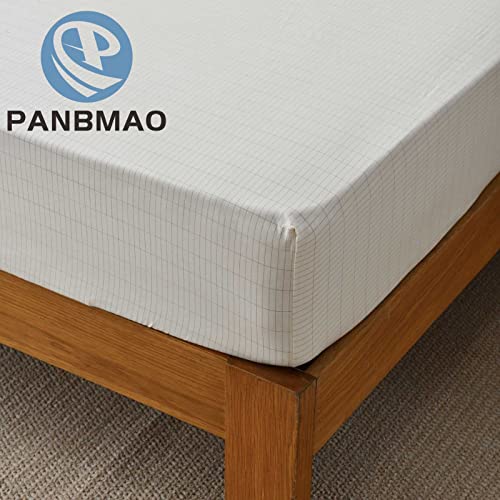 Queen Deep Pocket Organic Cotton Grounding Fitted Sheets with Grounding Cord (Lake Blue) E151