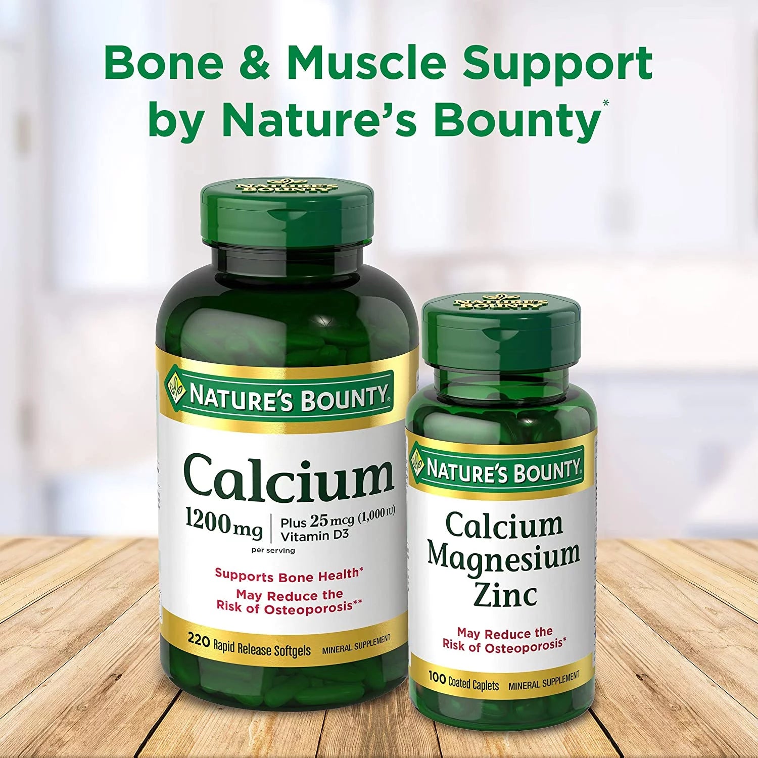 1200mg Calcium Plus 1000IU Vitamin D3 Softgels 220 ea (Pack of 3) G117