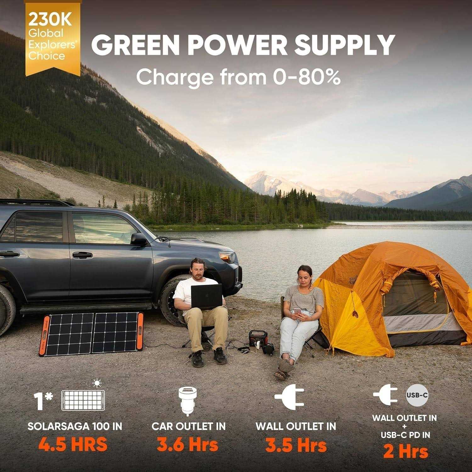 Portable Power Station 300W Solar Generator V923