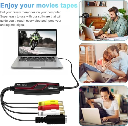 Video Capture Card, USB2.0 Video Capture Device, RCA to USB Converter T891587