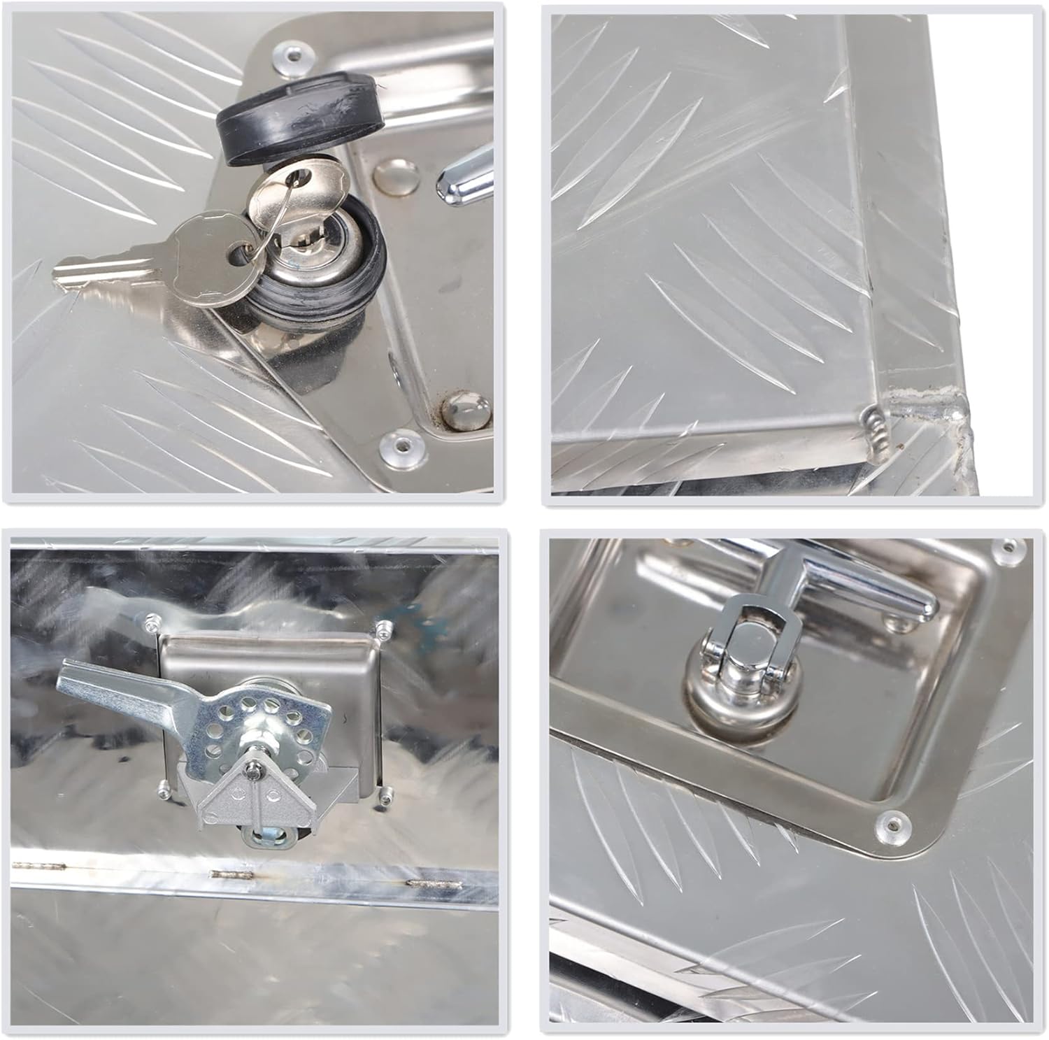 24 Inch Aluminum Pickup Truck Tool Box with Lock E2626