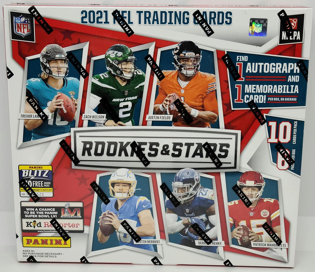 2021 Panini Rookies & Stars Football Trading Cards Mega Box Z3086