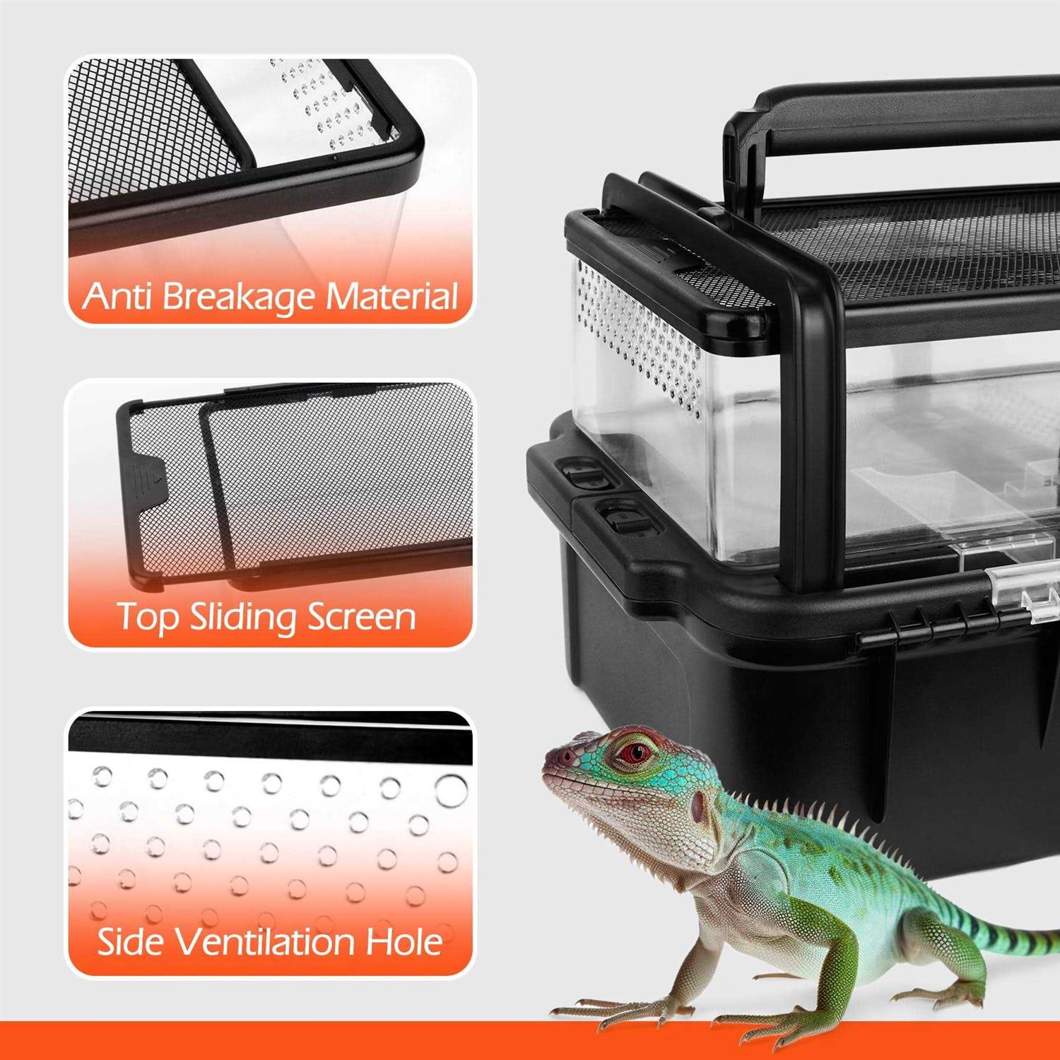 Small Pet Carrier Cage with Tweezer Bowl G127