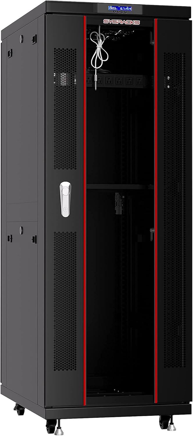 42U Server Rack 39 inch Deep Network Enclosure on Wheels B3348