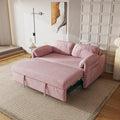 54'' Velvet 2-Seater Pull Out Sofa Bed with Storage Pockets V4514