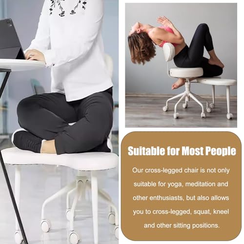 Black Swiveling Meditation Chair with Back Support P85469