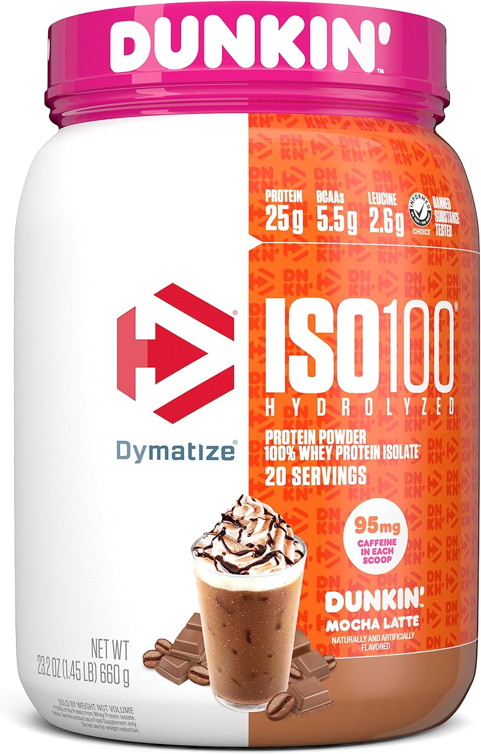 Hydrolyzed Protein Powder in Dunkin' Mocha Latte Flavor H9756