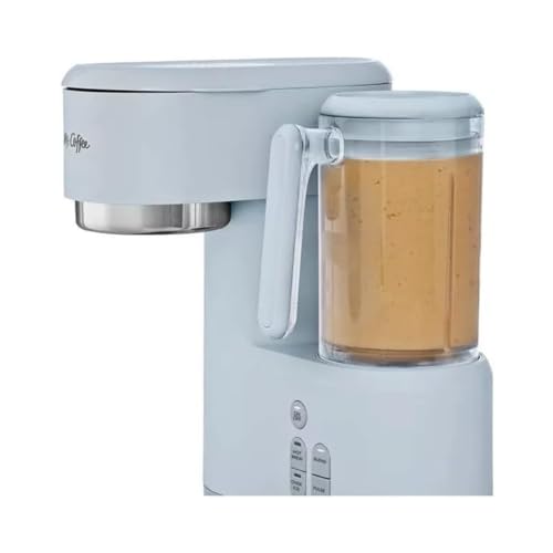 Gray 3-in-1 Single-Serve Coffee Maker & Blender with Reusable Filter, 2 Tumblers, Lids and Straws X2564