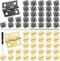 60Pcs 15 * 18mm Stainless Steel Mini Hinges with Screws H913972