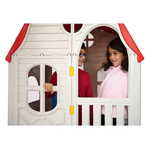 White Plastic Toddler Outdoor Playhouse J209343