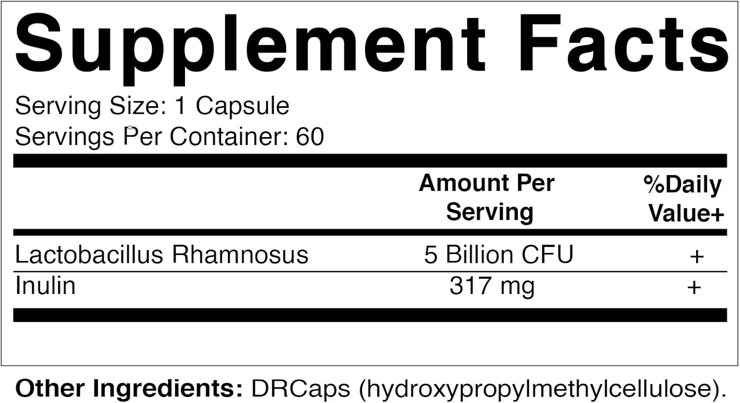 Lactobacillus Rhamnosus 60 Count Capsules E6623