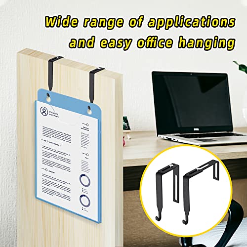12 Pcs Adjustable Metal Cubicle Wall Hooks with Cross Screwdriver S602