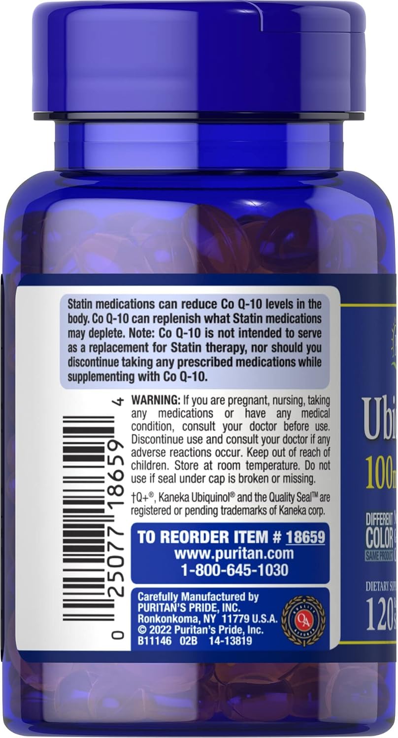 Ubiquinol 100mg 120 Softgels X376217