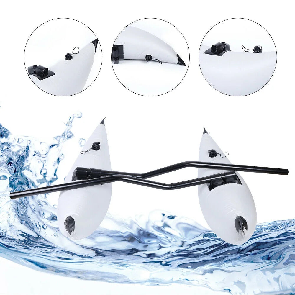 2 Pack PVC Inflatable Kayak Outrigger Stabilizer N5631