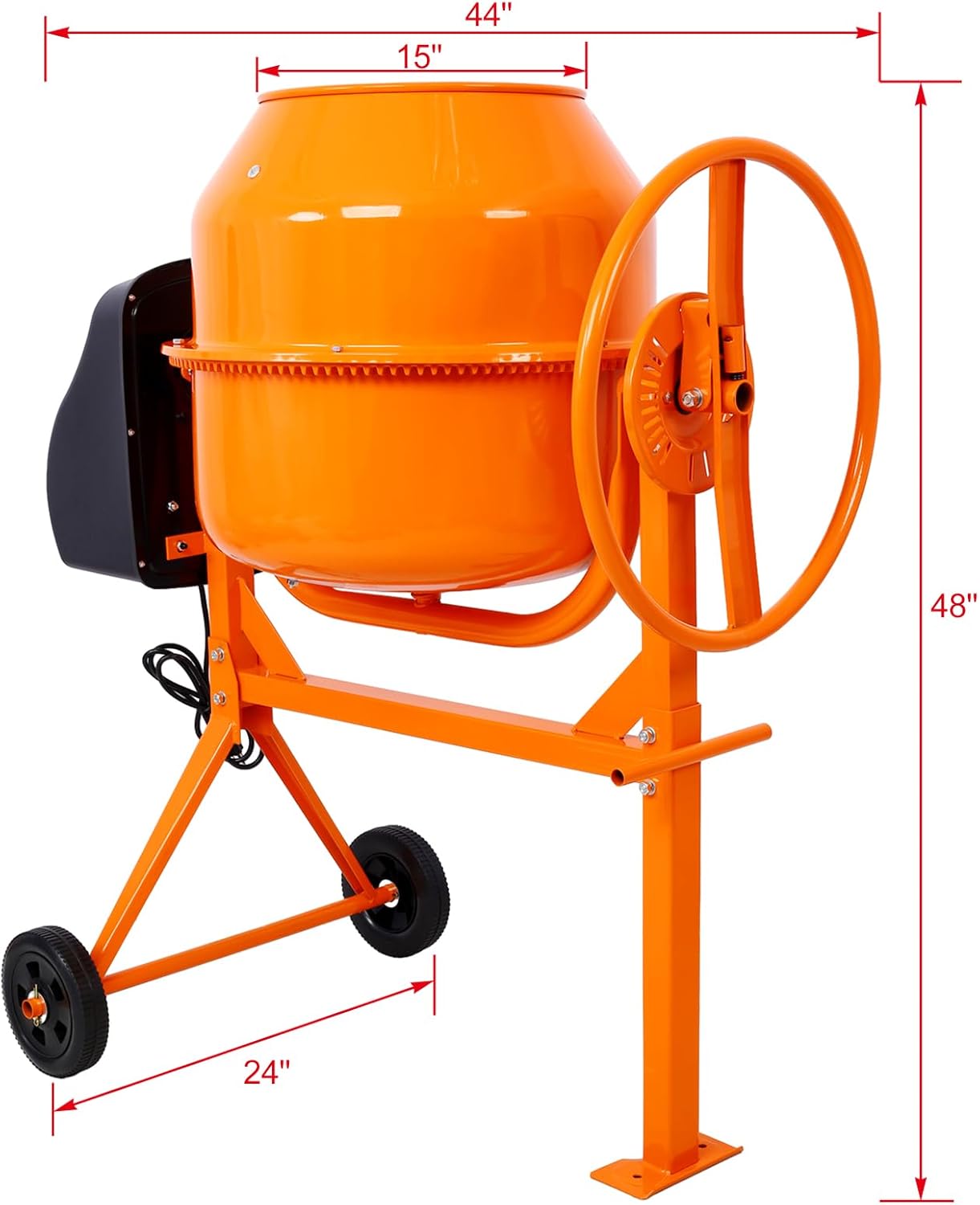 5 Cu. Ft Electric Concrete Mixer Machine Y848075