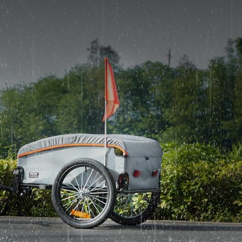 Heavy-Duty Foldable Bike Cargo Trailer with Universal Hitch T5789