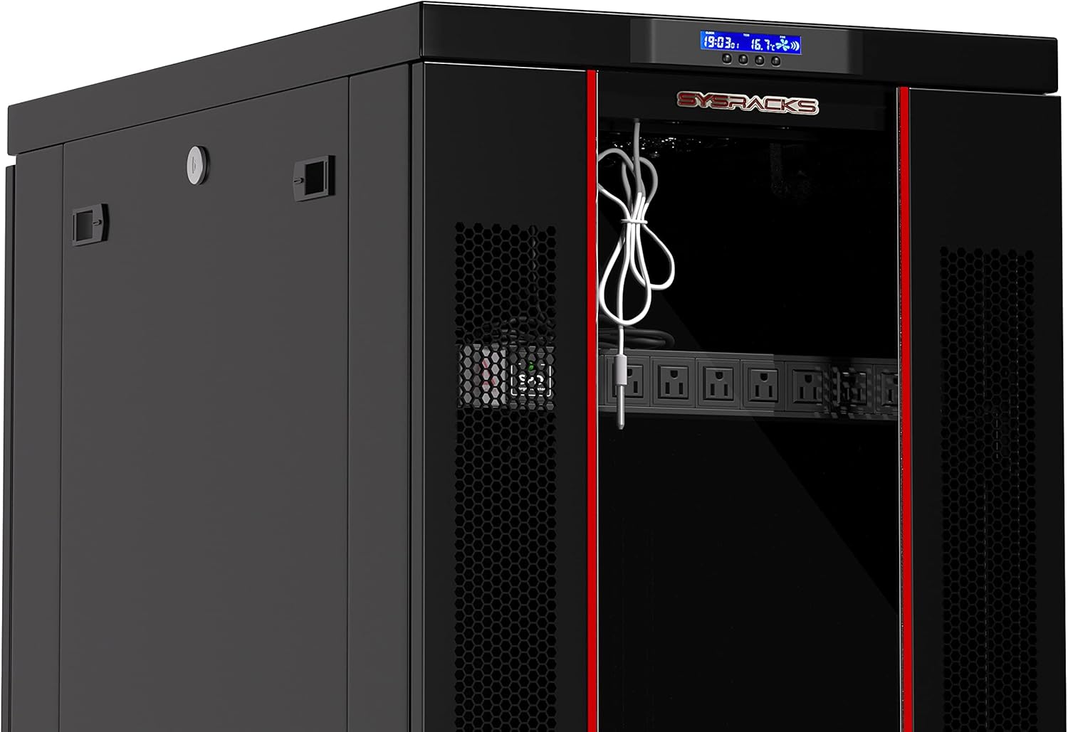 42U Server Rack 39 inch Deep Network Enclosure on Wheels B3348