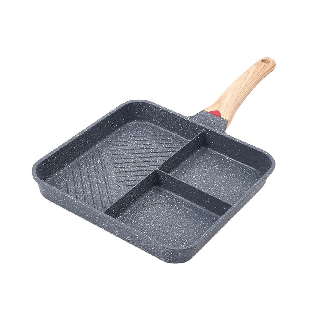 3 Section Nonstick Divided Grill Frying Pan Z10443