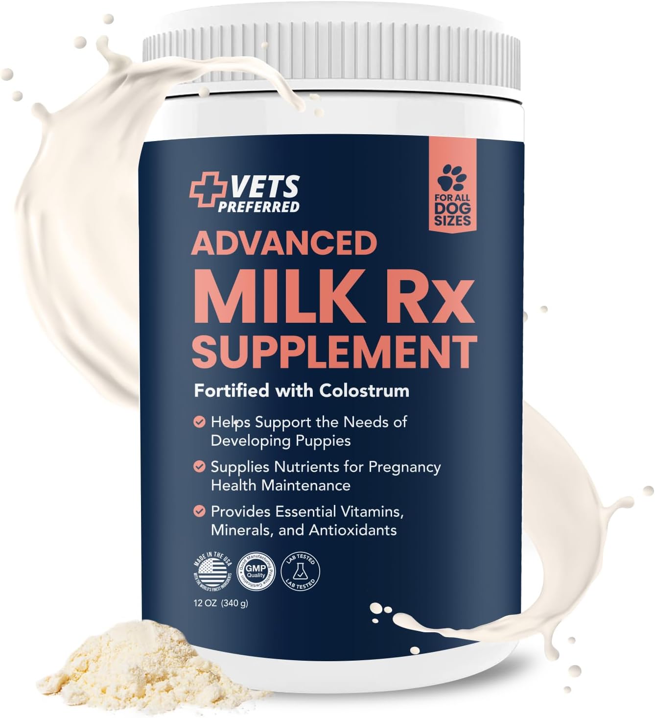Puppy Milk Replacement Formula Powder Supplement - 12 Oz Z64085