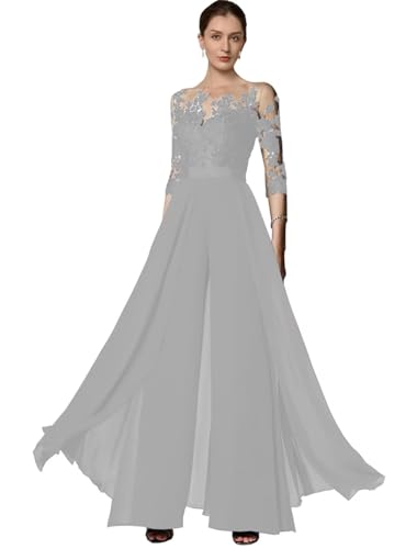 Lace Appliques Chiffon Jumpsuit Z767643