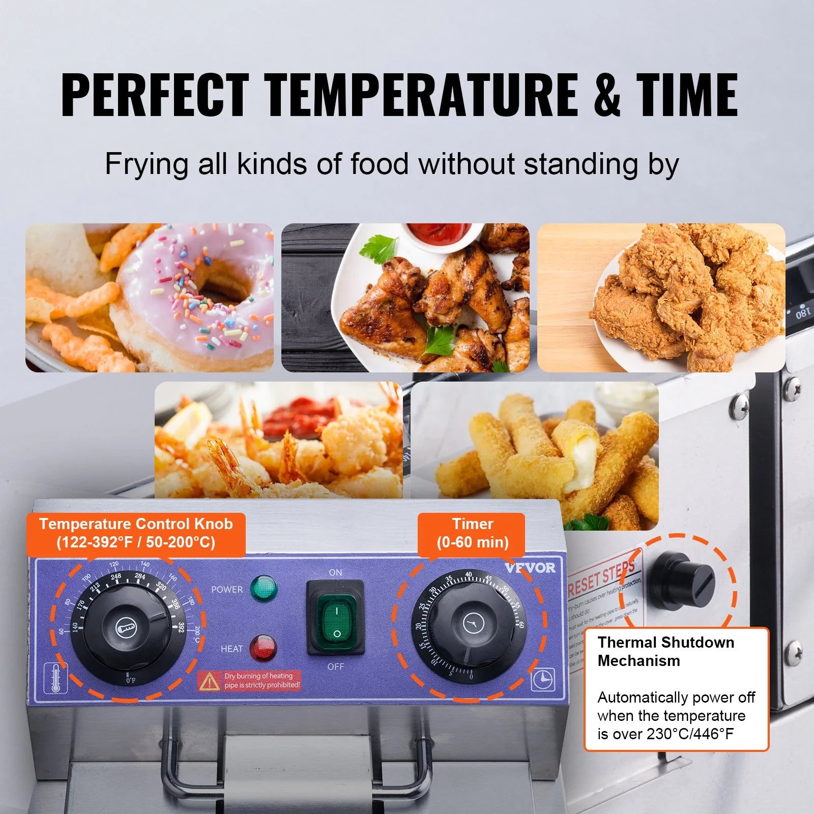 3000W Dual Tank Electric Deep Fryer V952792