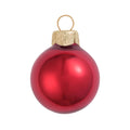 Red 2" Glass Christmas Ball Ornaments 28ct F364