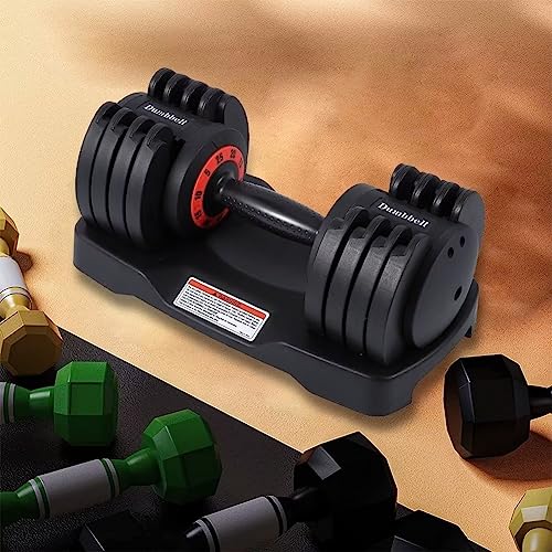 Adjustable 25LB 55LB 5 in 1 Dumbbell Set with Anti-Slip Handle W668