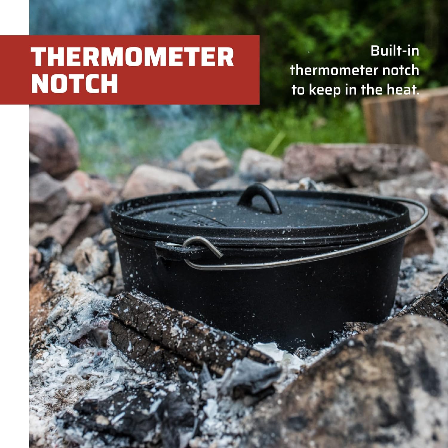 12 Inch Cast Iron Dutch Oven - 6 Quarts W22351